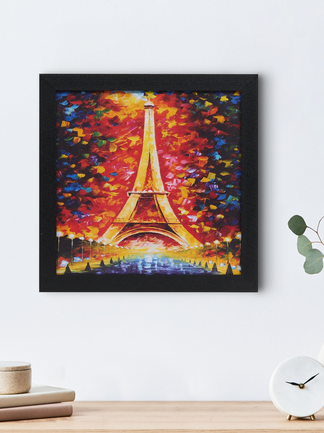 

Home Centre Pacific Aura Red & Yellow Night Tower Wooden Picture Wall Art