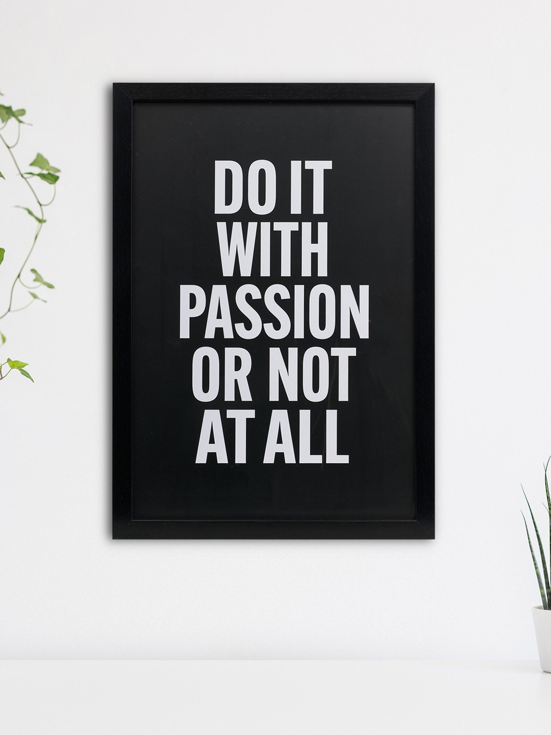 

Home Centre Black & White Quotes Wooden Picture Framed Wall Art