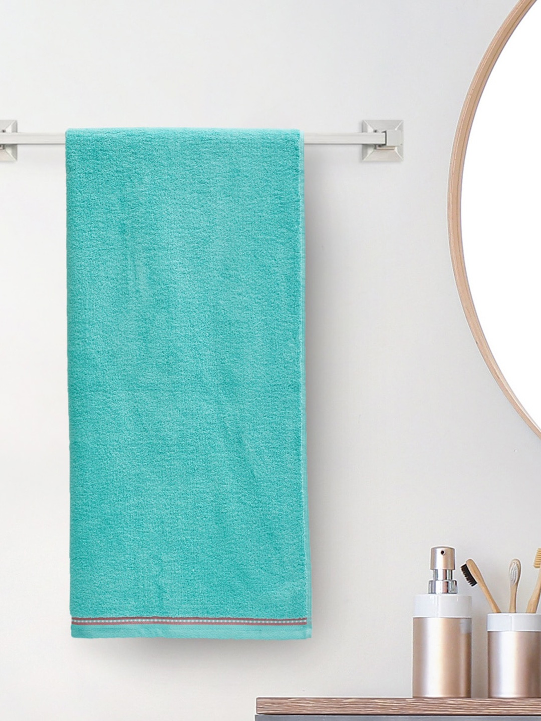 

Home Centre Medley Hoovu Blue Self-Design Cotton Bath Towel