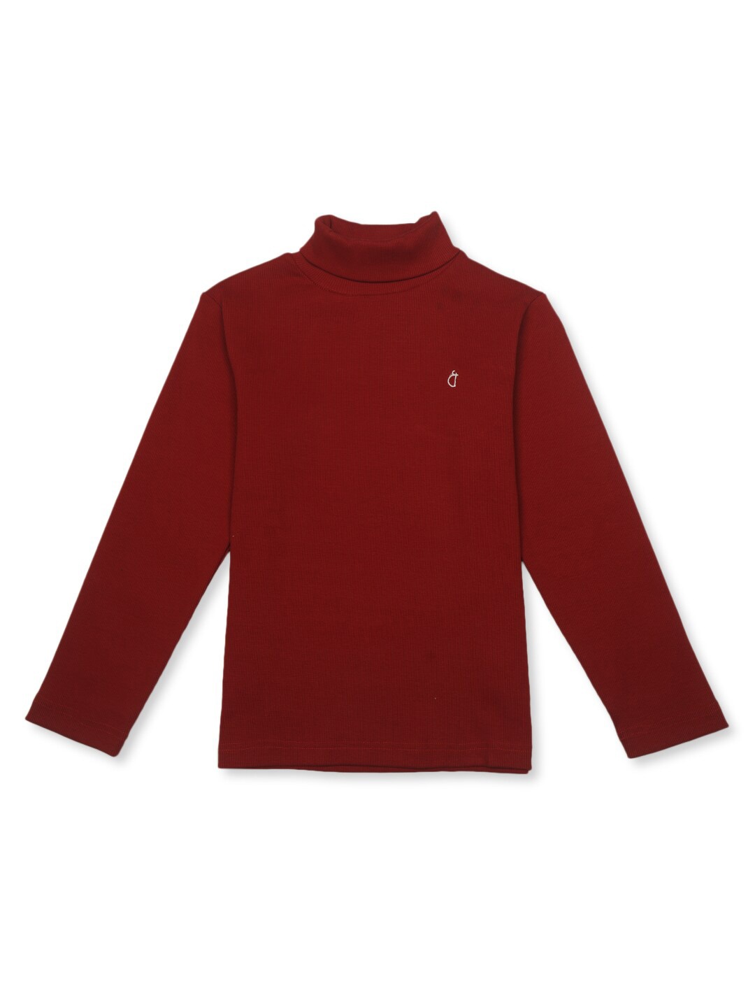 

Gini and Jony Boys Turtle Neck Long Sleeves Cotton Pullover, Maroon
