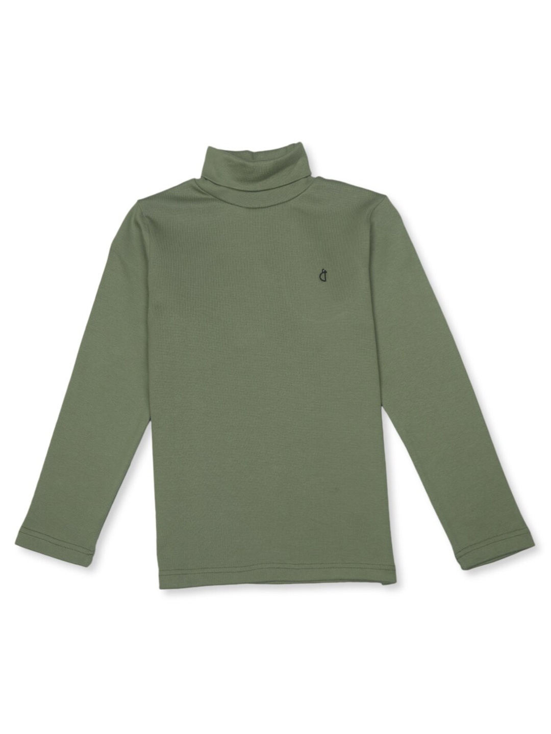 

Gini and Jony Boys Turtle Neck Cotton Pullover, Olive