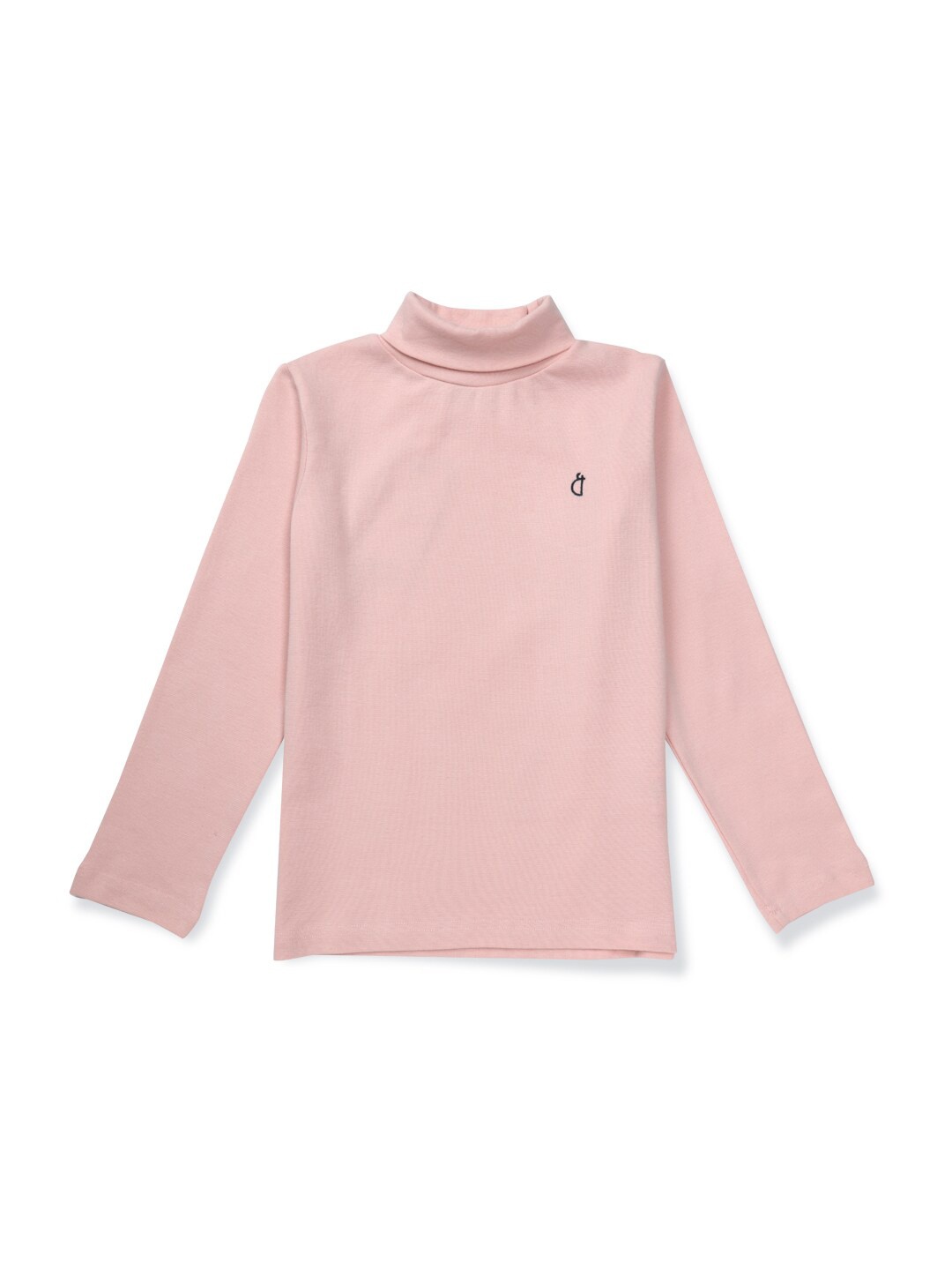 

Gini and Jony Girls Turtle Neck Long Sleeves Cotton Pullover, Pink