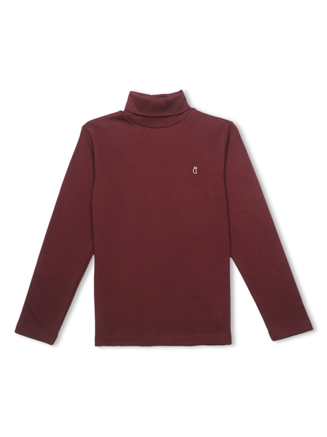 

Gini and Jony Boys Turtle Neck Cotton Pullover, Maroon