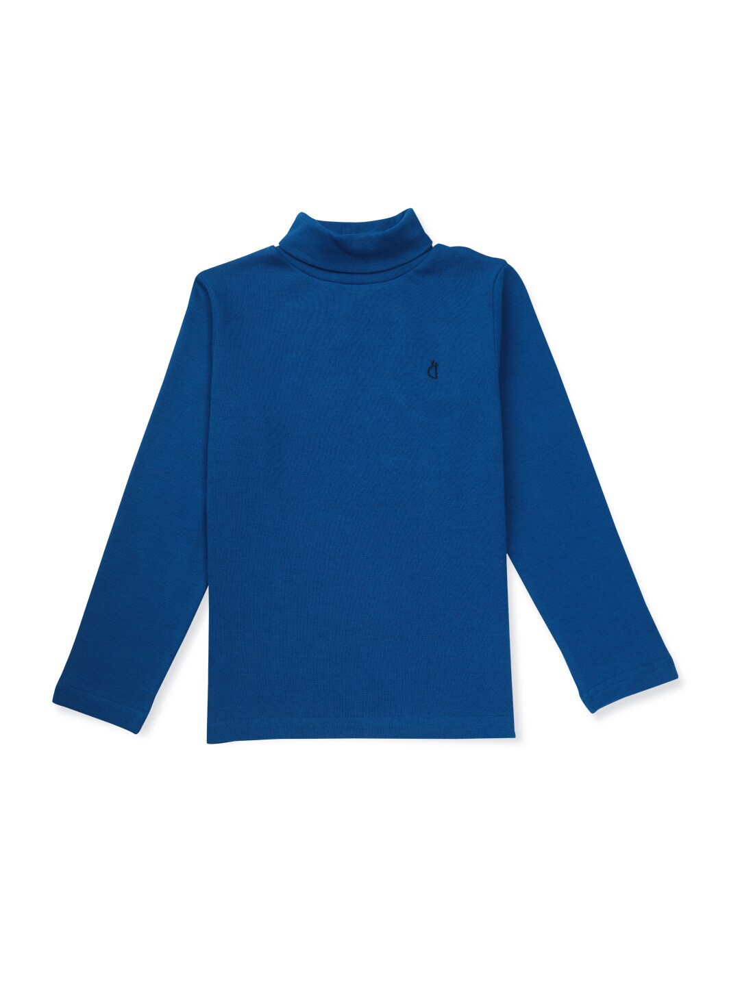 

Gini and Jony Girls Turtle Neck Long Sleeves Cotton Pullover, Blue