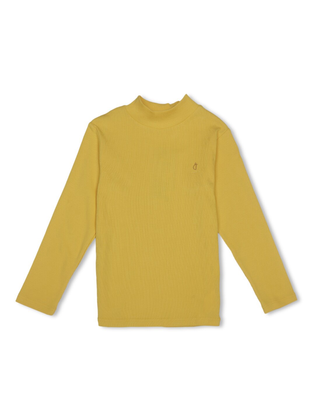 

Gini and Jony Girls Turtle Neck Cotton Pullover, Yellow