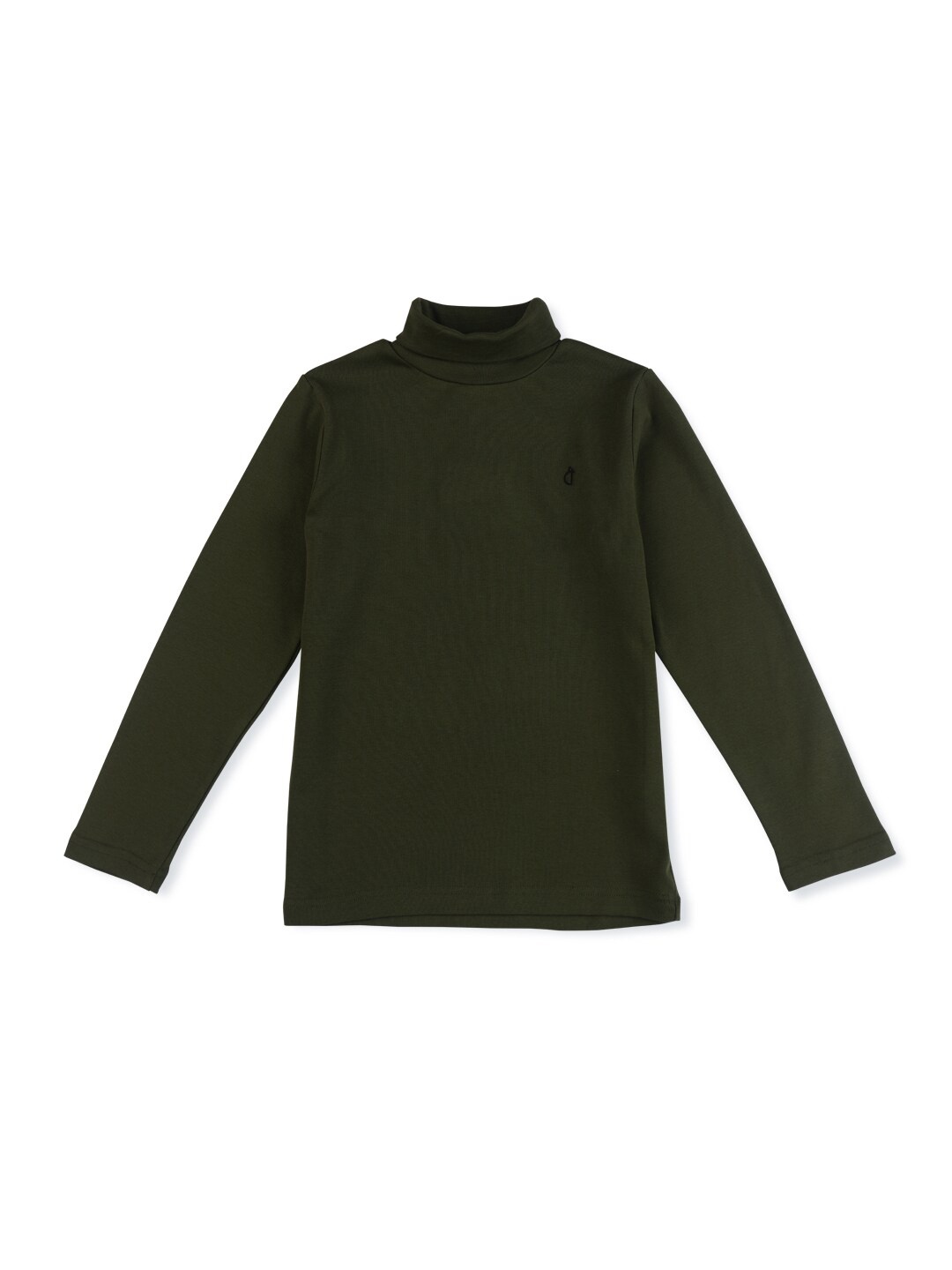 

Gini and Jony Boys Turtle Neck Cotton Pullover, Olive