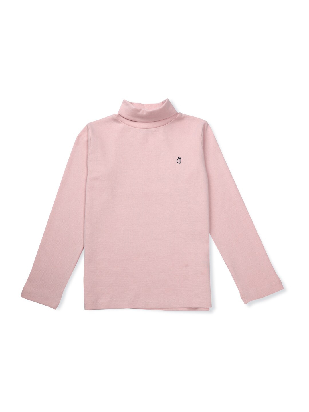 

Gini and Jony Girls Turtle Neck Long Sleeves Cotton Pullover, Pink