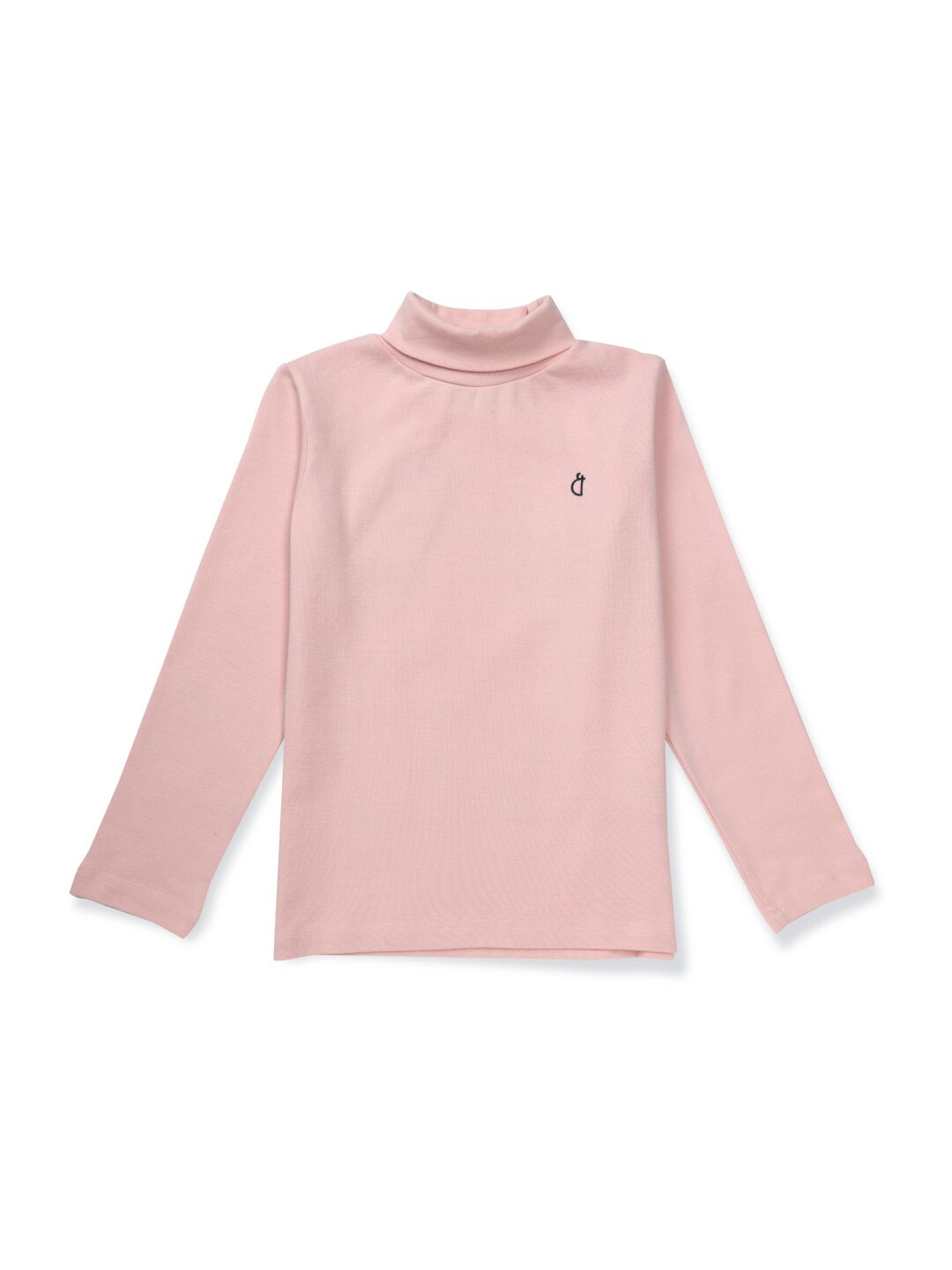 

Gini and Jony Girls Turtle Neck Cotton Pullover, Pink