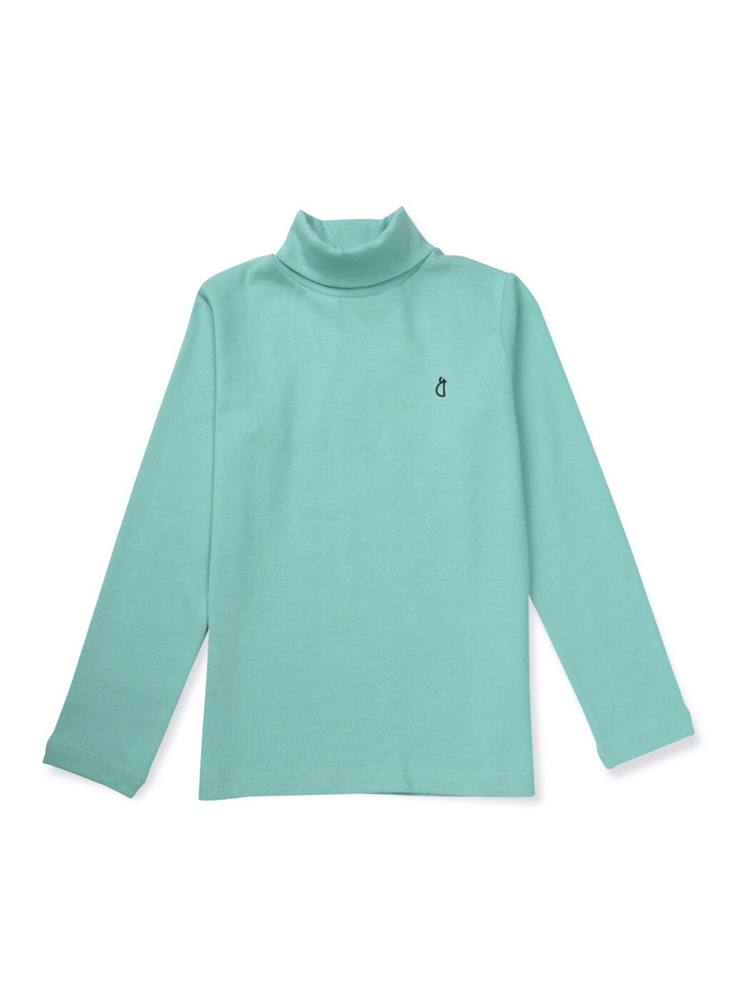 

Gini and Jony Girls Turtle Neck Cotton Pullover, Sea green