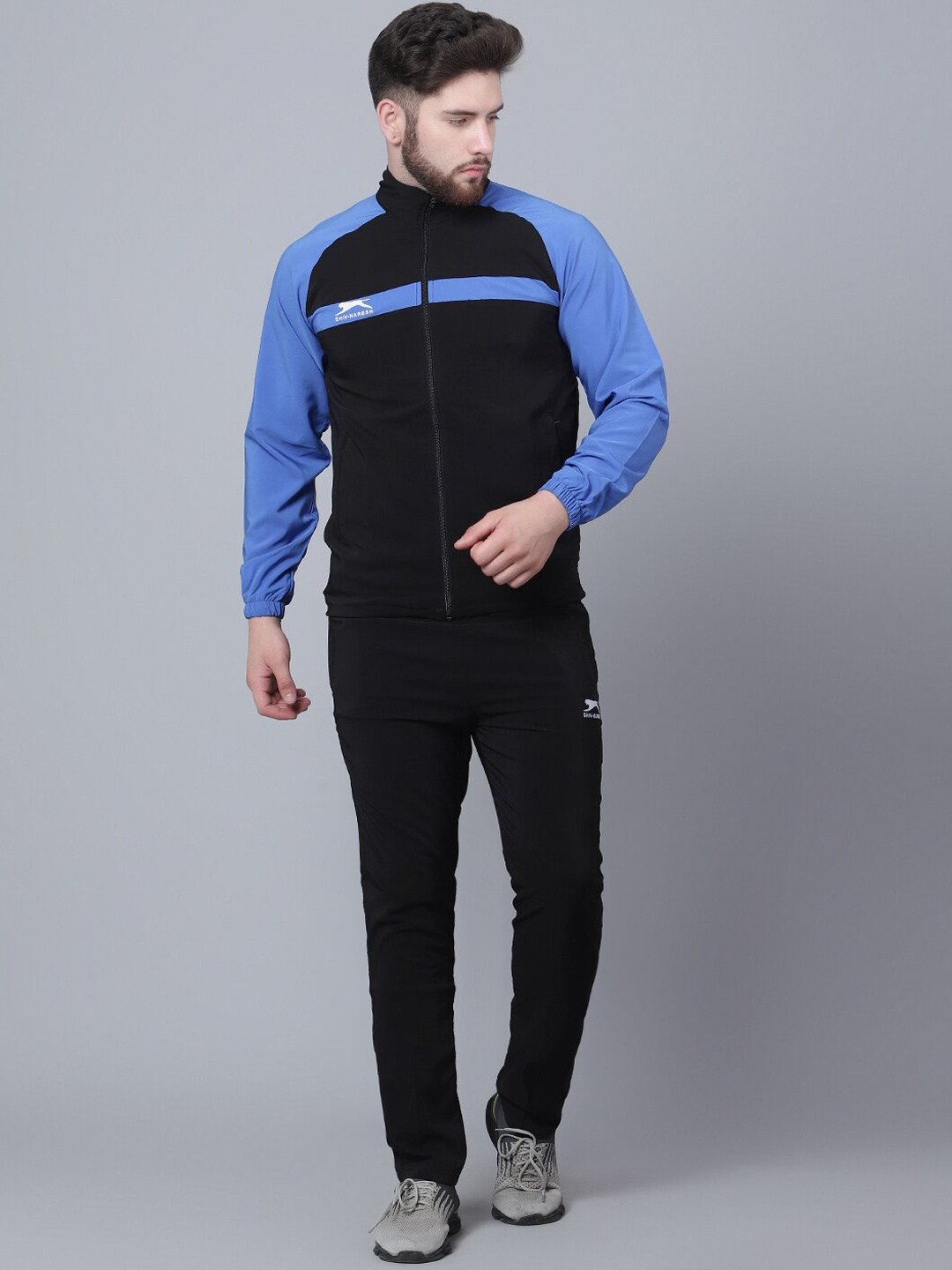 

Shiv Naresh Colourblocked Tracksuits, Black
