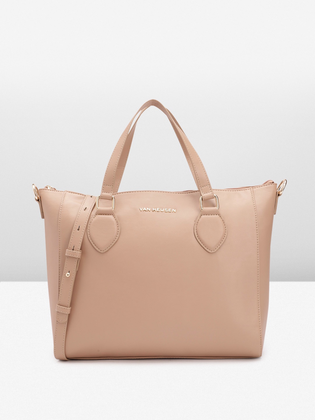 

Van Heusen Women Solid Handheld Bag, Beige