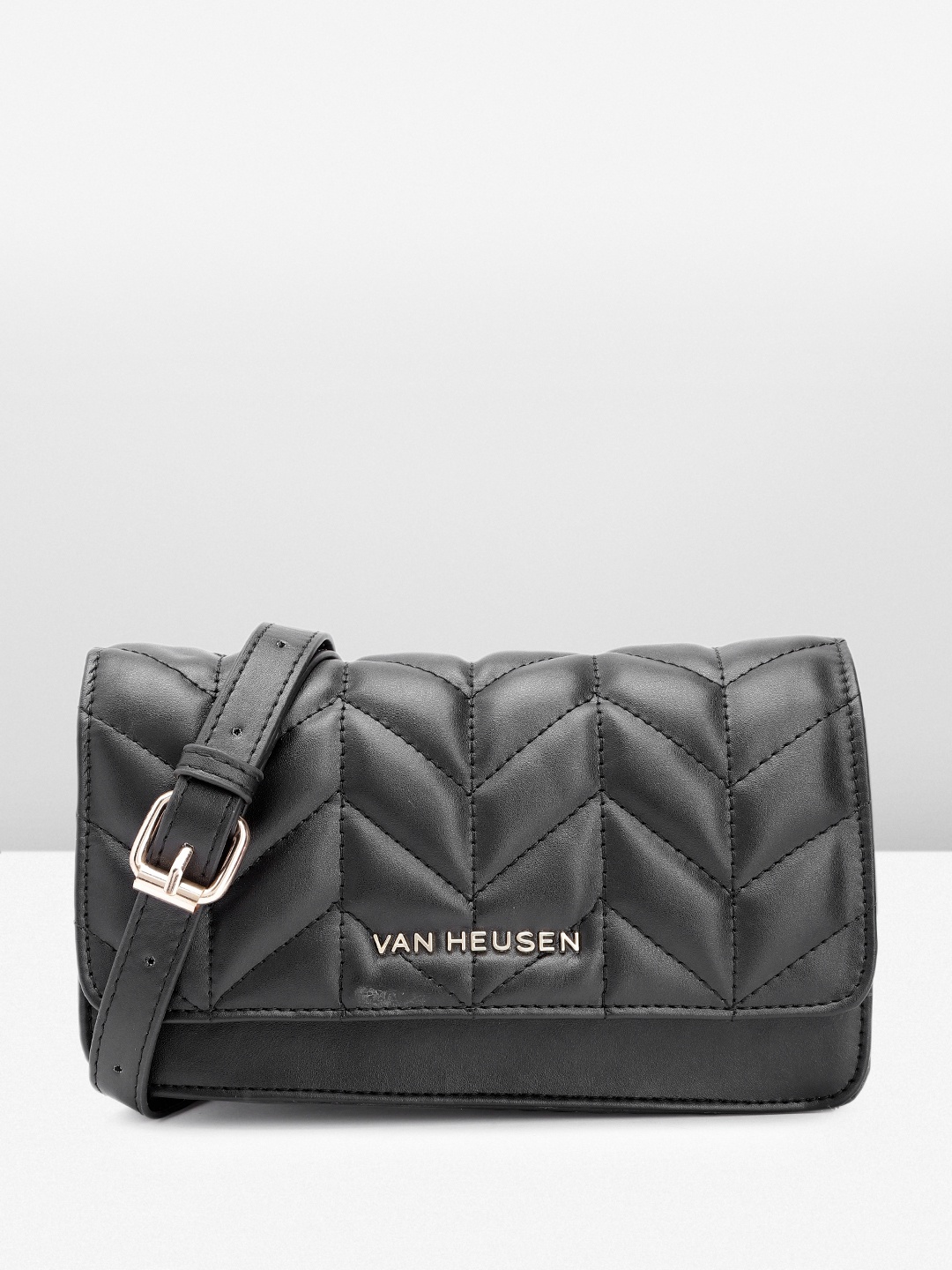 

Van Heusen Women Quilted Sling Bag, Black