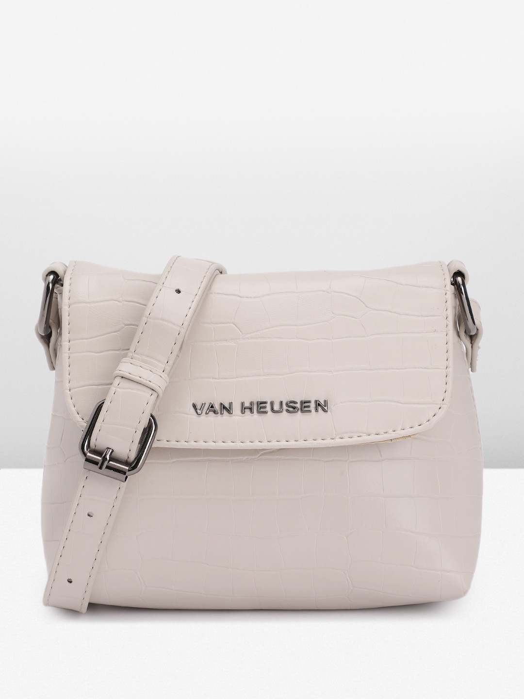 

Van Heusen Grey Textured Sling Bag