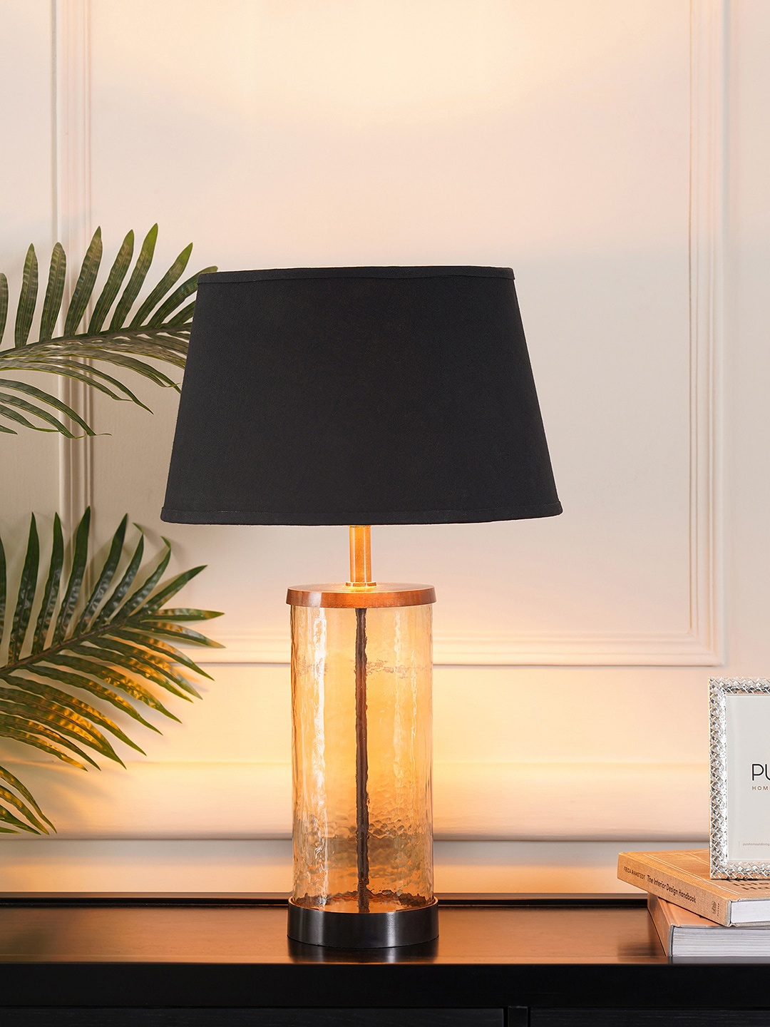 

Pure Home and Living Brown & Black Textured Table Lamp