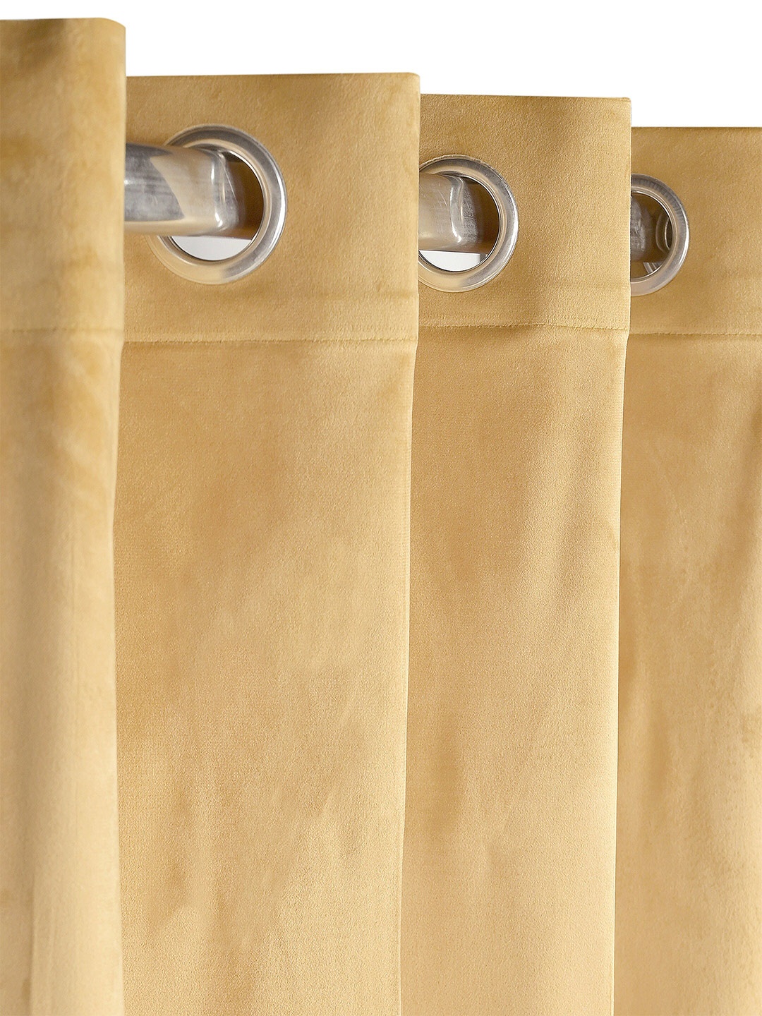 

Saral Home LA CRME Set of 1 Gold Long Door Curtains