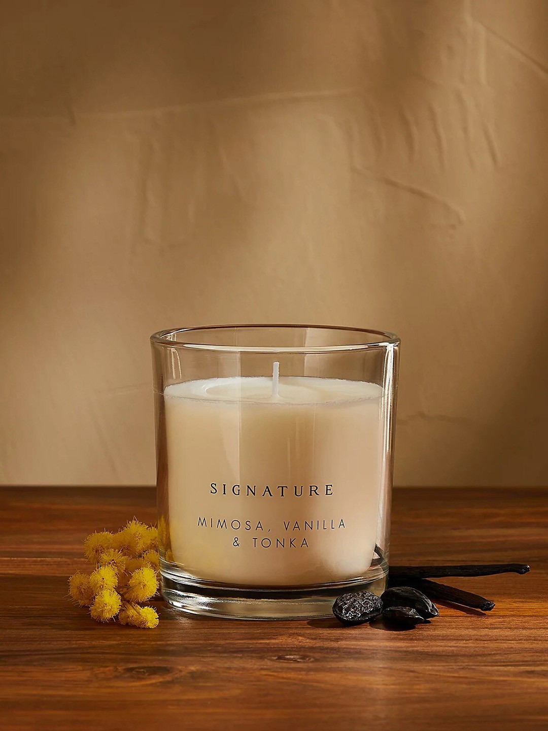 

Marks & Spencer Peach-Coloured Wax Candle Jar