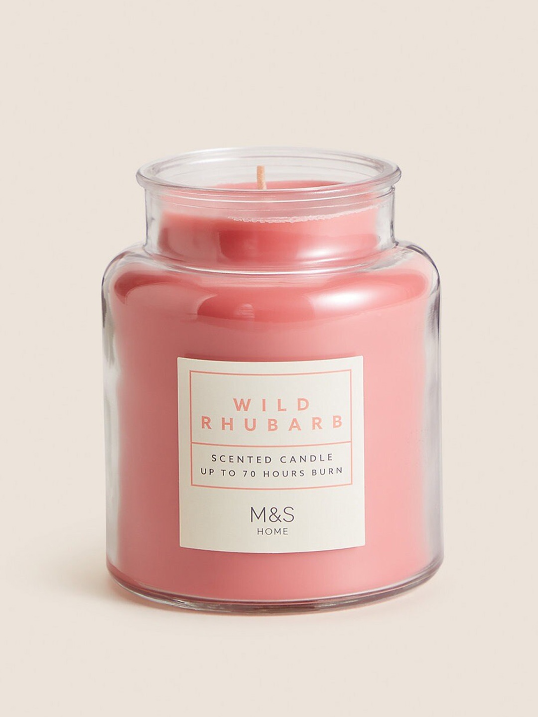 

Marks & Spencer Pink Wild Rhubarb Glass Jar Candle