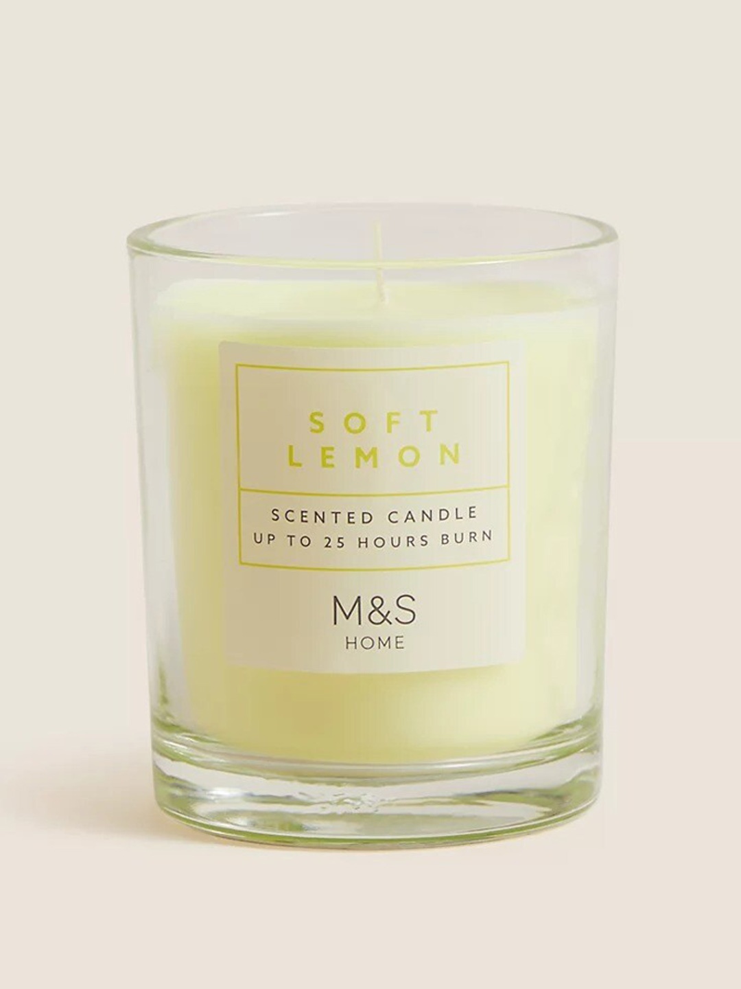 

Marks & Spencer Yellow Scented Wax Candle Jar