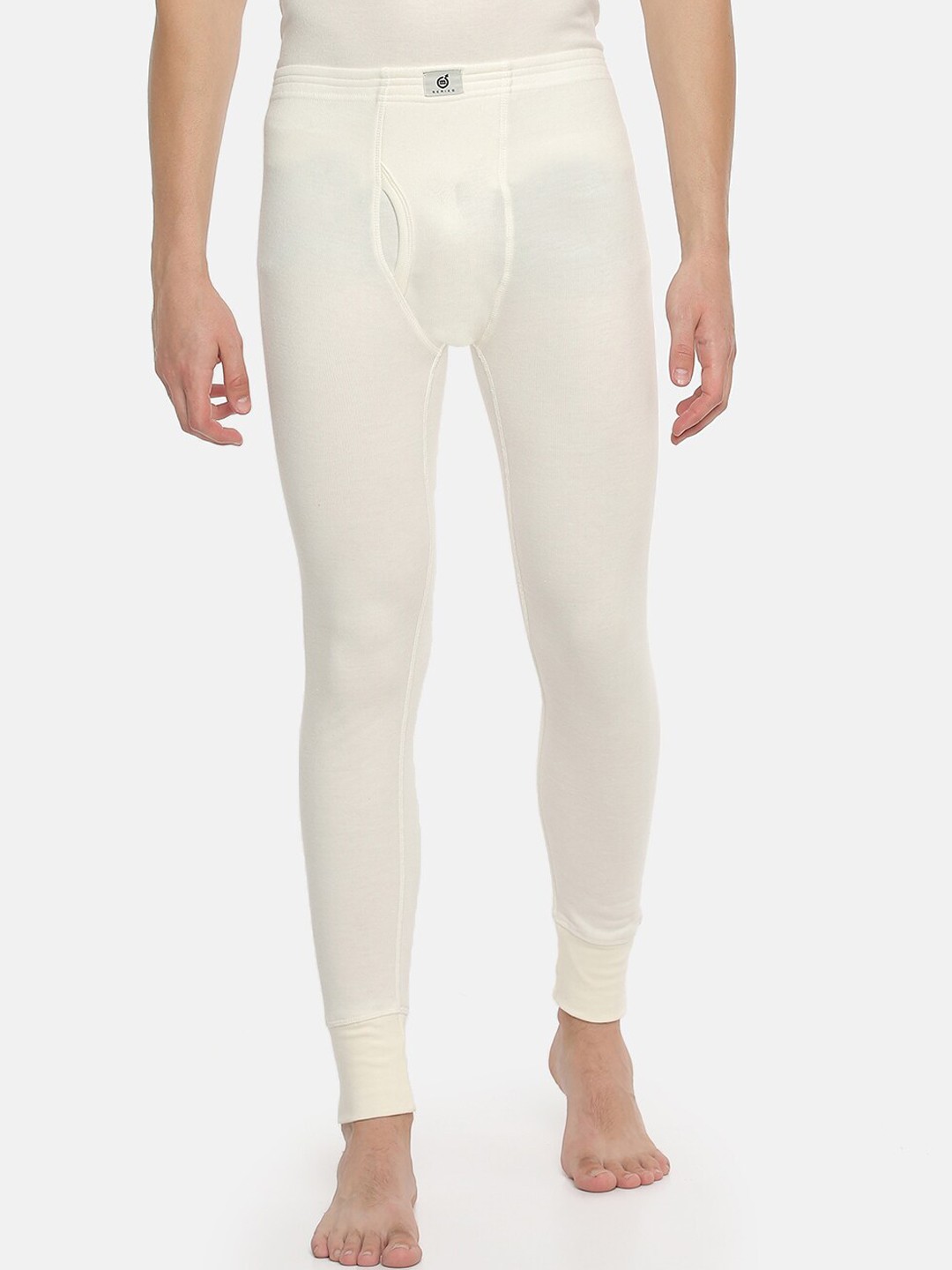 

Macroman M-Series Men Mid-Rise Ultra Soft Thermal Bottoms, White