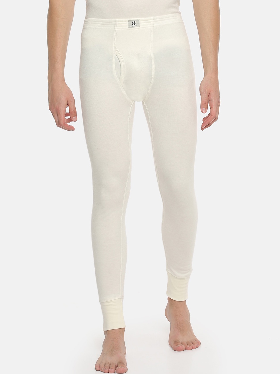 

Macroman M-Series Men Mid-Rise Ultra Soft Thermal Bottoms, White