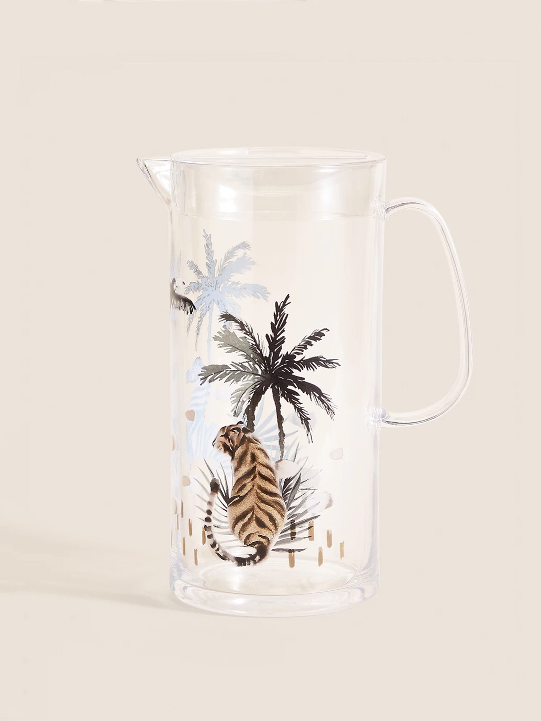 

Marks & Spencer Transparent Printed Glass Water Jug