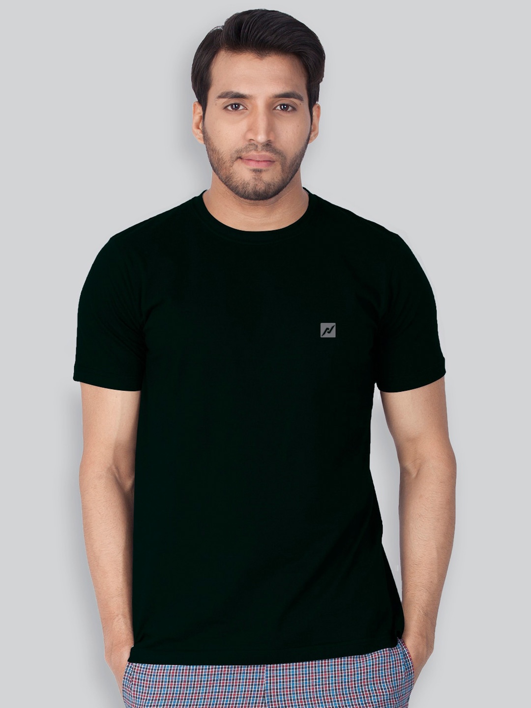 

LUX NITRO Round Neck Short Sleeves Lounge T-shirt, Black