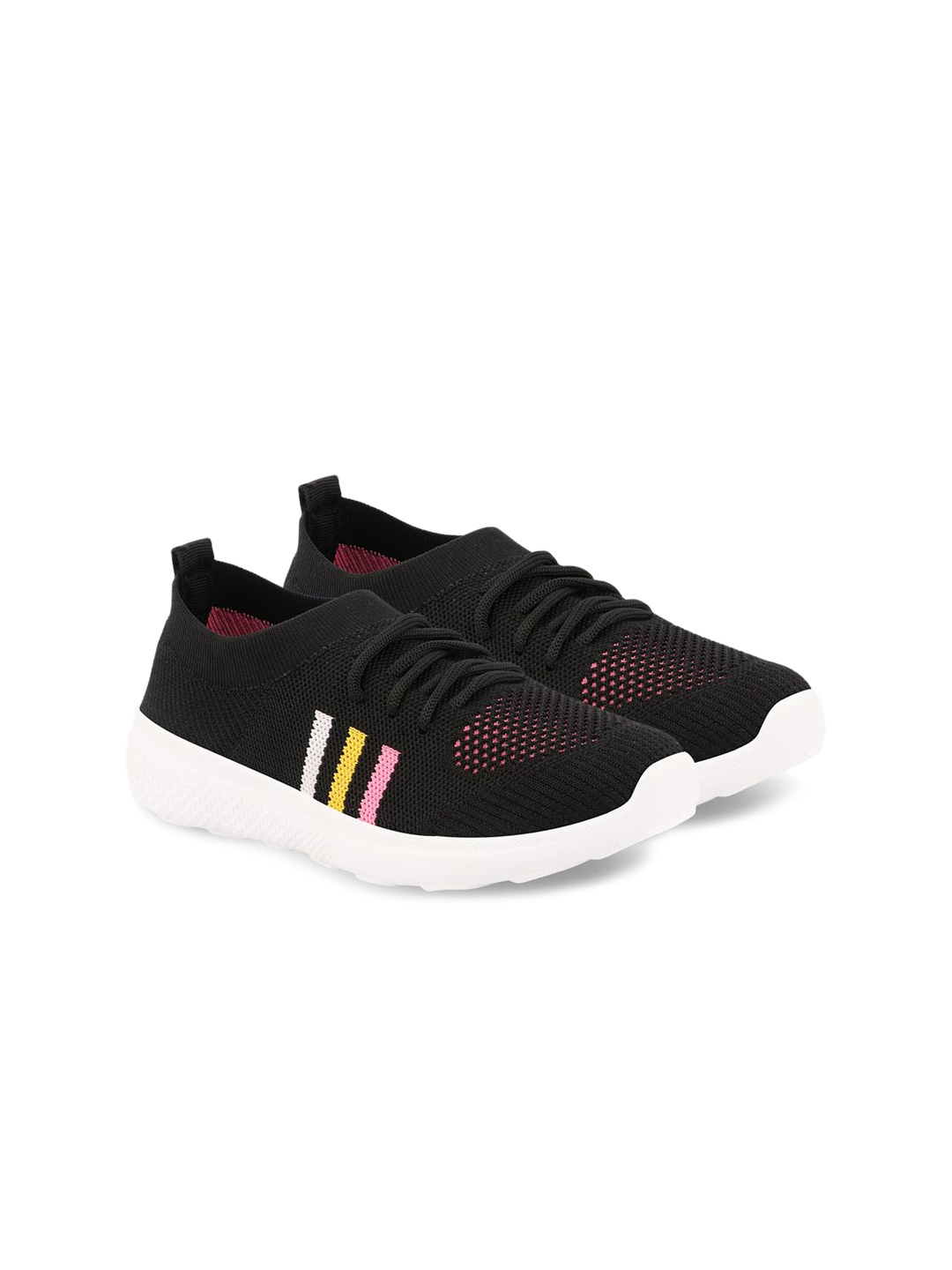 

OPHELIA Women Woven Design Lightweight Sneakers, Black
