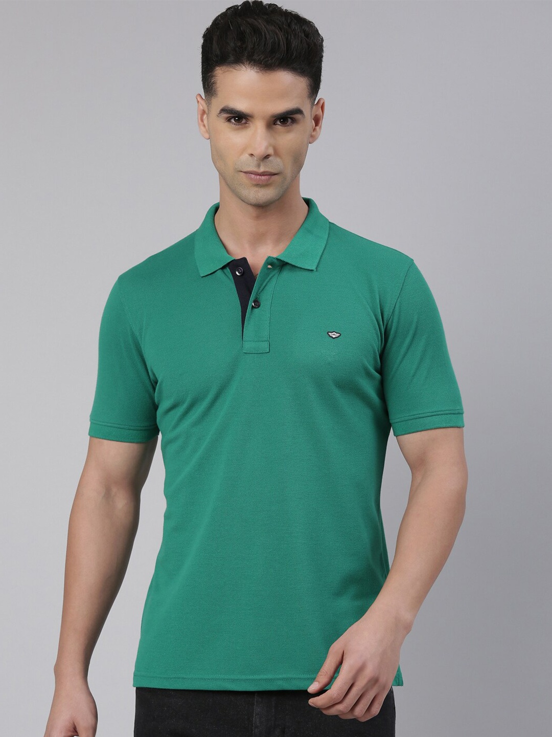 

Metronaut Polo Collar Pure Cotton T-shirt, Green