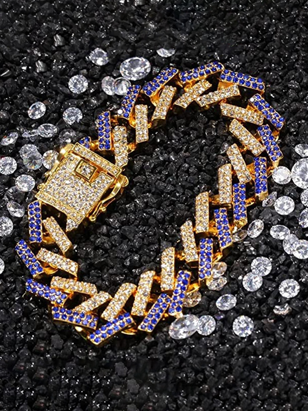 

VIEN Gold-Plated Cubic Zirconia Link Bracelet