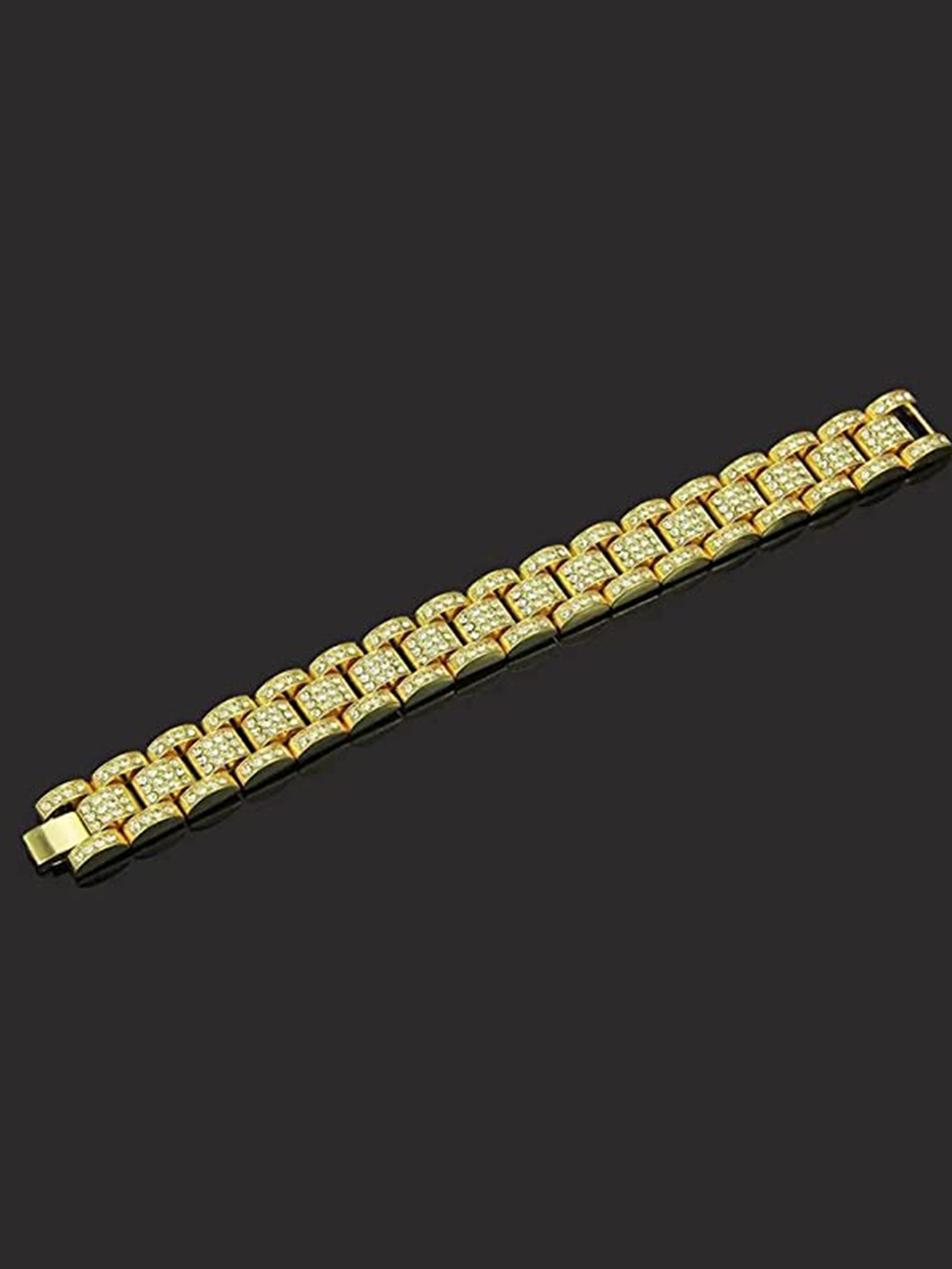 

VIEN Gold-Plated Cubic Zirconia Link Bracelet