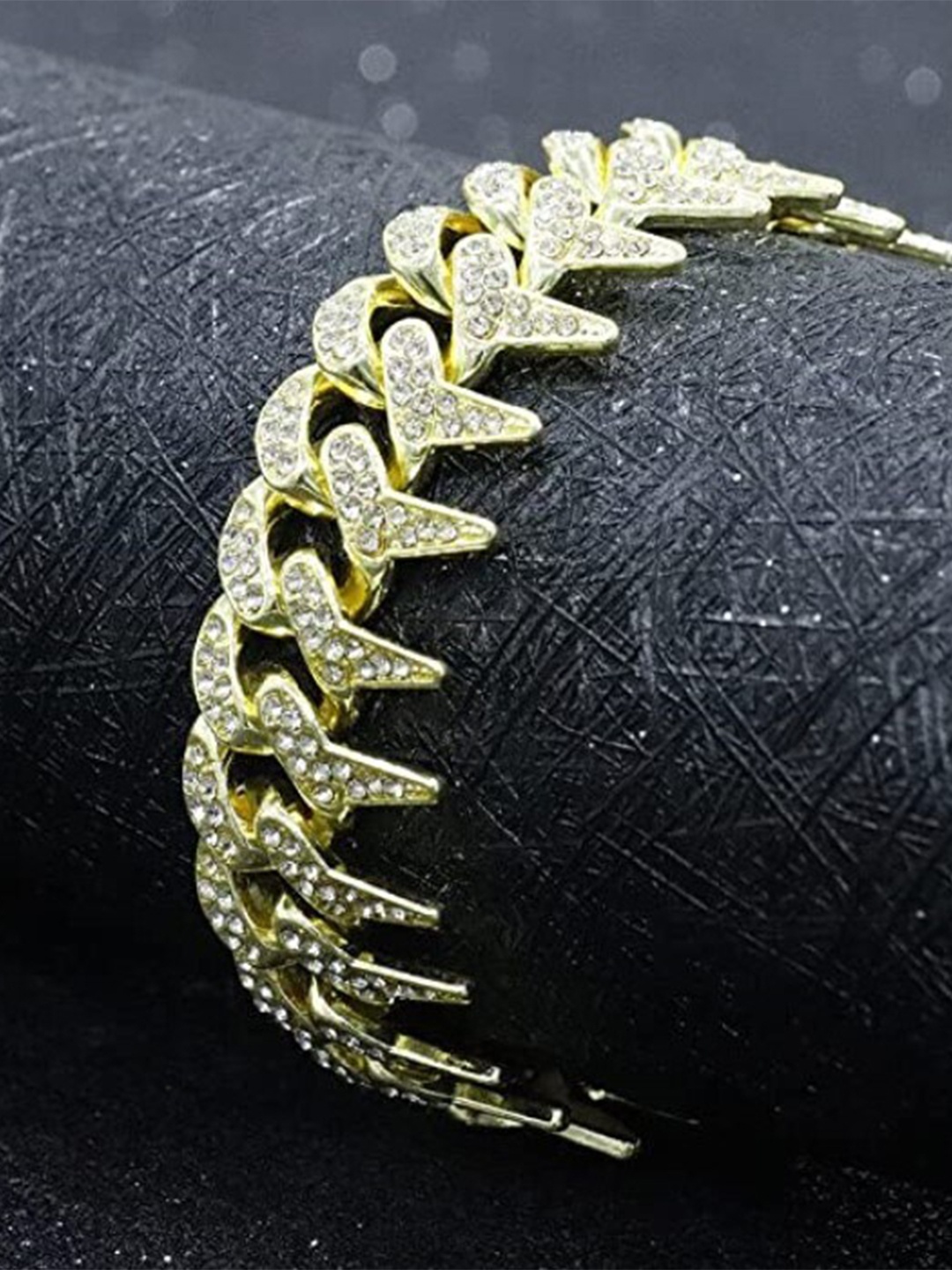 

VIEN Gold-Plated Cubic Zirconia Link Bracelet