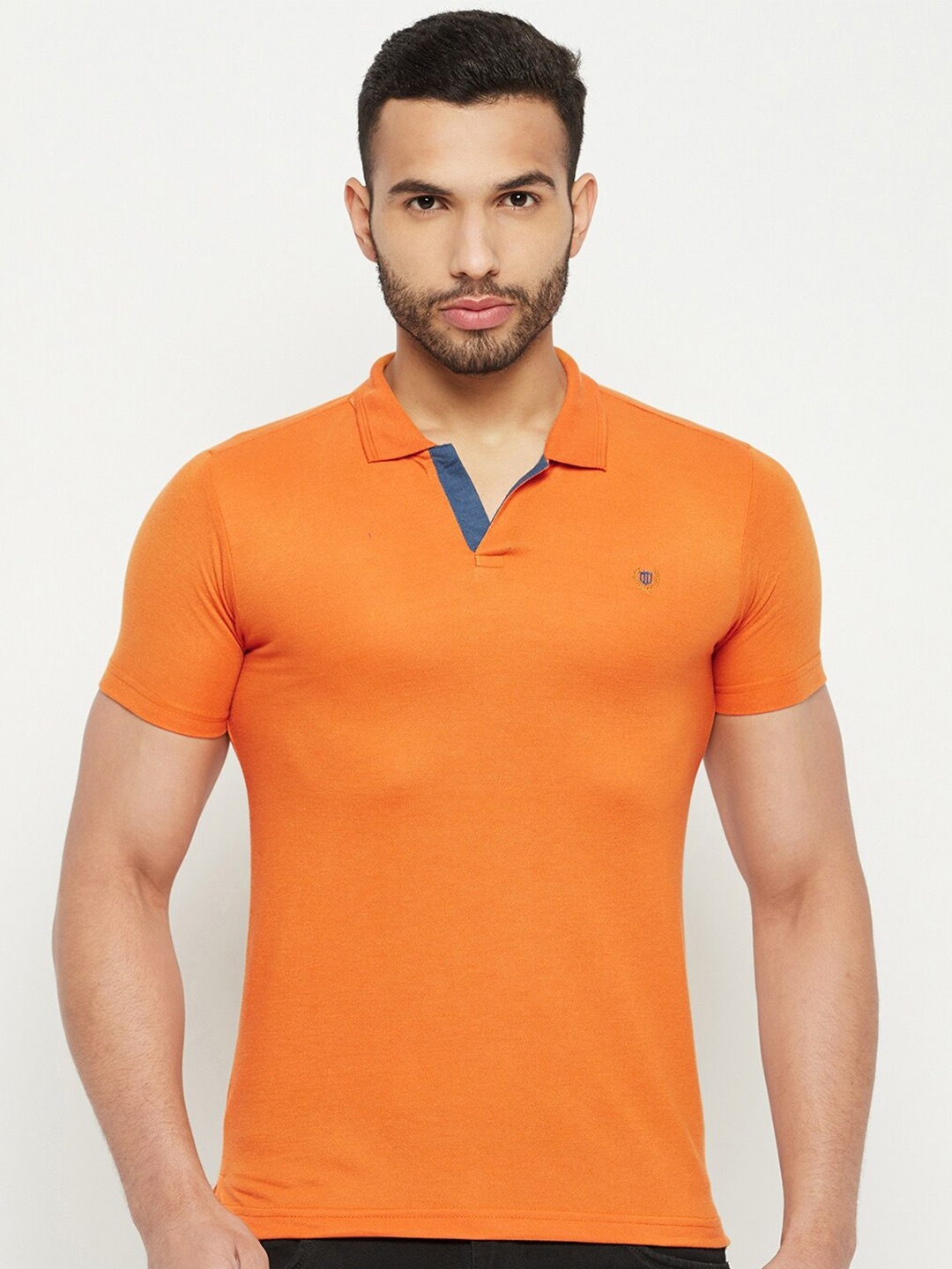 

Duke Polo Collar Cotton Slim Fit T-shirt, Orange