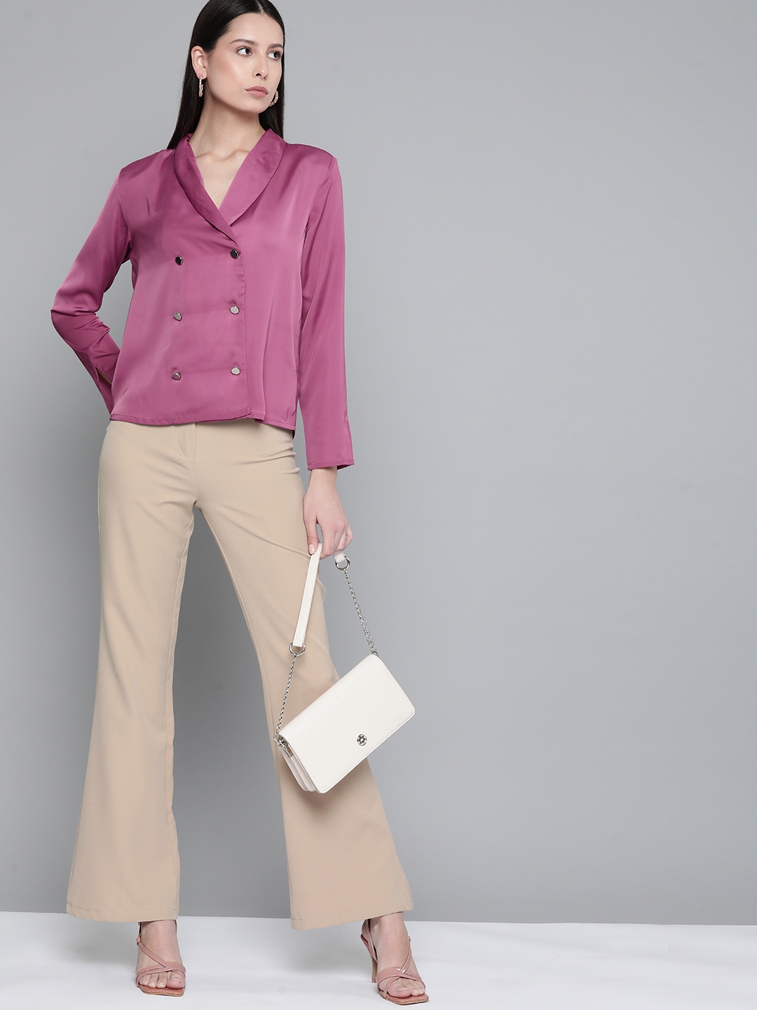 

Chemistry Shirt Style Top, Pink