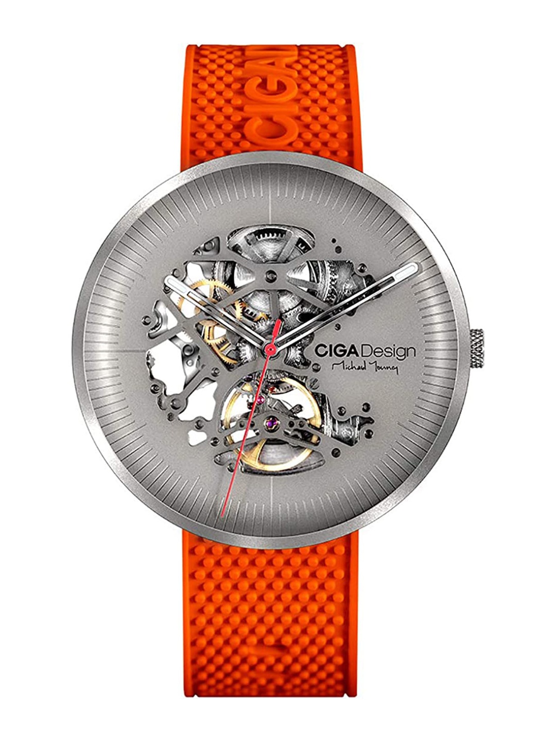 

CIGA Design Men Dial & Straps Analogue Automatic Motion Powered Watch M031-TITI-W15OG_LUX, Silver