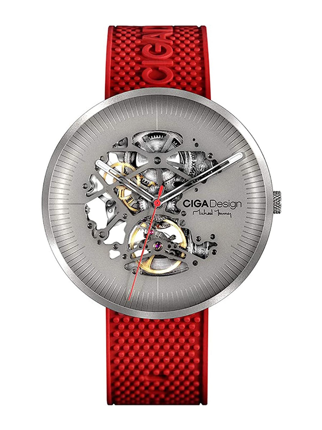 

CIGA Design Men Dial & Straps Analogue Automatic Motion Powered Watch M031-TITI-W15RE_LUX, Silver