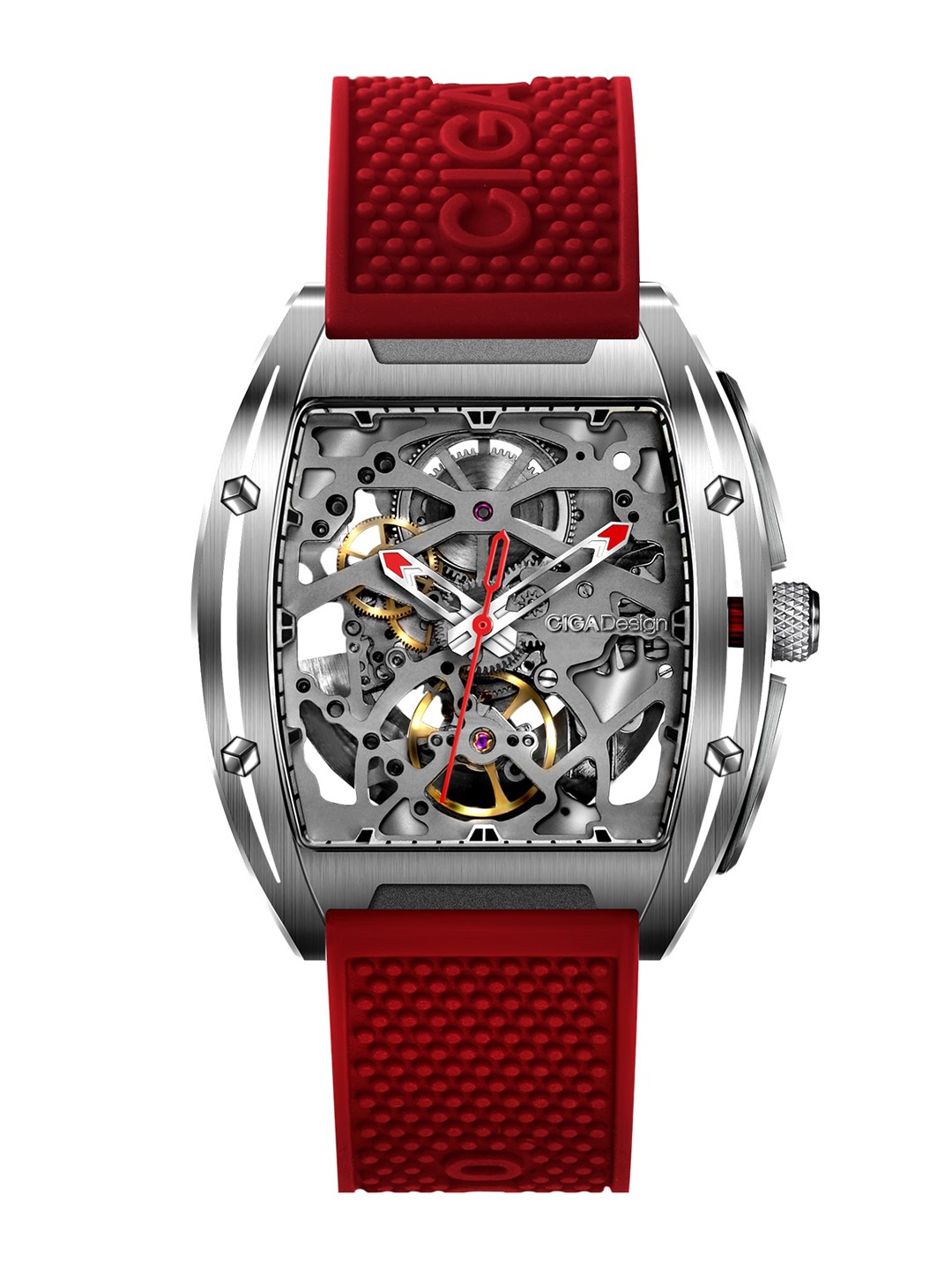 

CIGA Design Men Skeleton Dial & Straps Analogue Automatic Motion Powered Watch, Silver