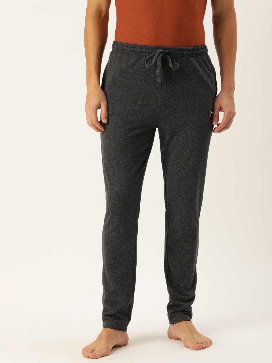 

Chromozome Men Pure Cotton Rich Lounge Pants, Charcoal