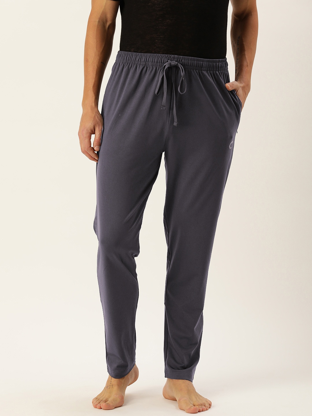 

Chromozome Men Solid Quick Dry Lounge Track Pants, Grey