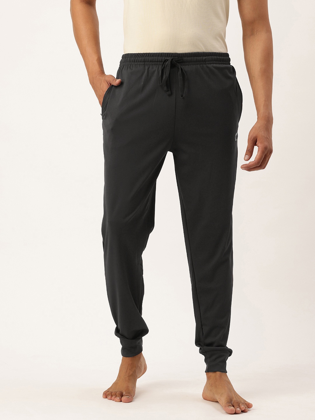 

Chromozome Men Comfort Fit Quick Dry Joggers Lounge Pants, Black