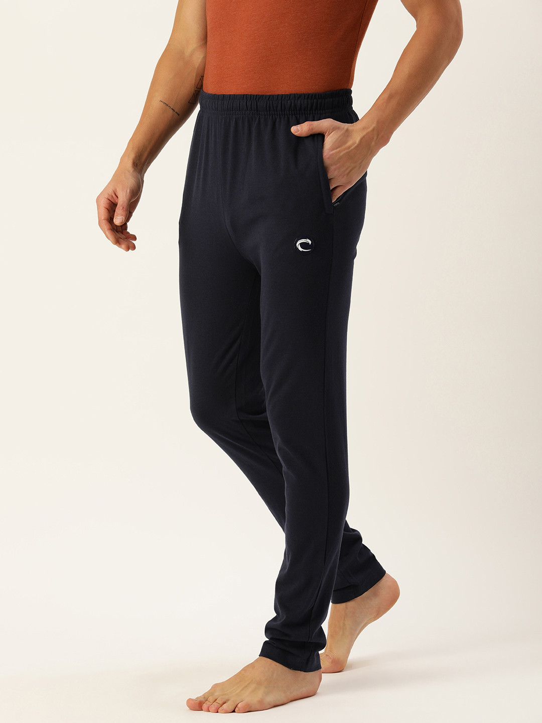 

Chromozome Men Pure Cotton Rich Lounge Pants, Navy blue