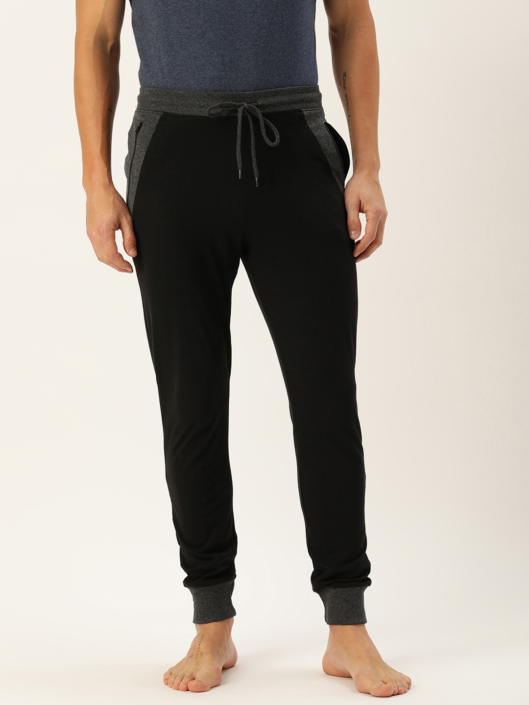 

Chromozome Men Pure Cotton Rich Lounge Pants, Black