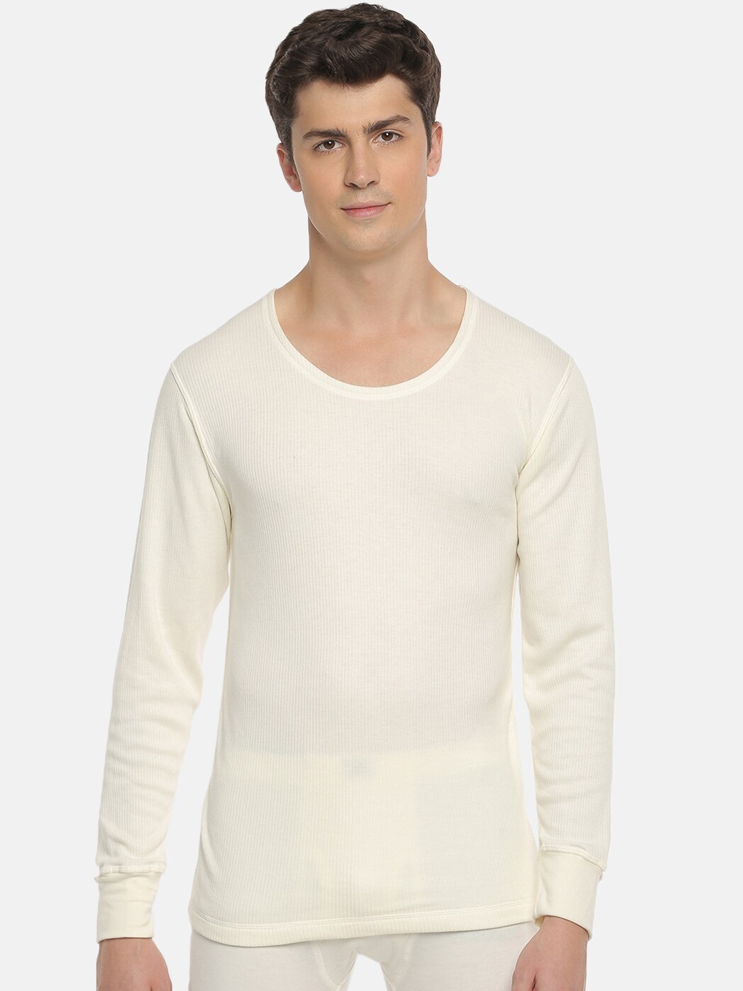 

Macroman M-Series Men Warmax Full Sleeves Thermal Top, White