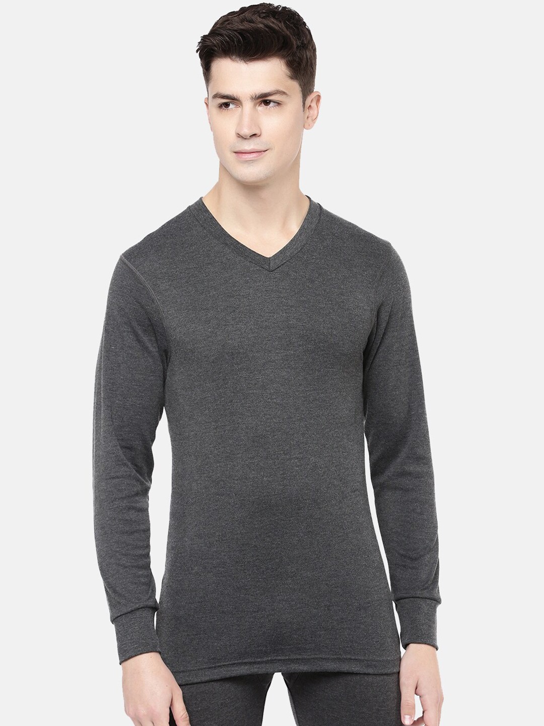 

Macroman M-Series Men Hotmax V-Neck Thermal Tops, Black