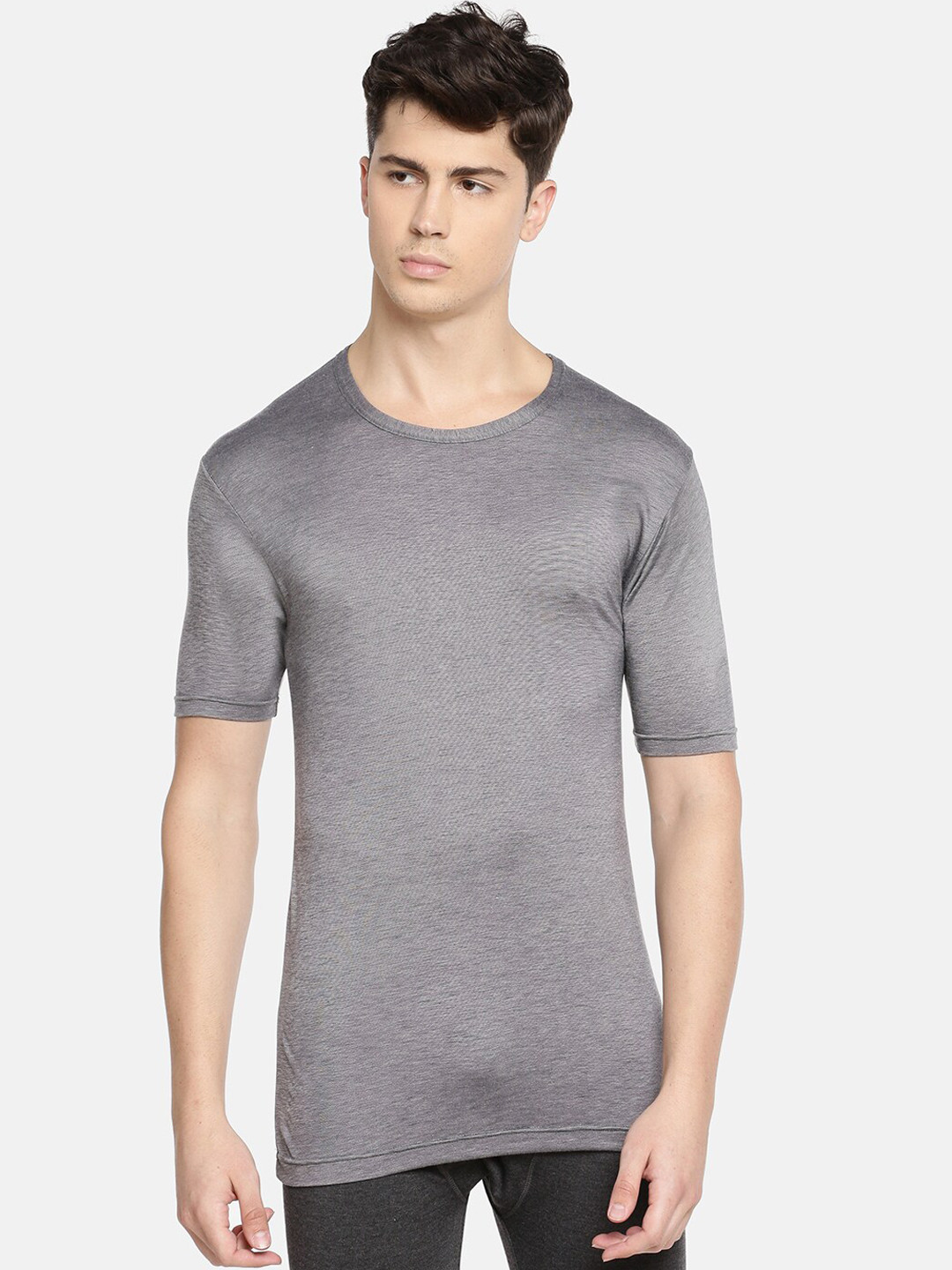 

Macroman M-Series Ultra Soft Thermal Tops, Grey melange