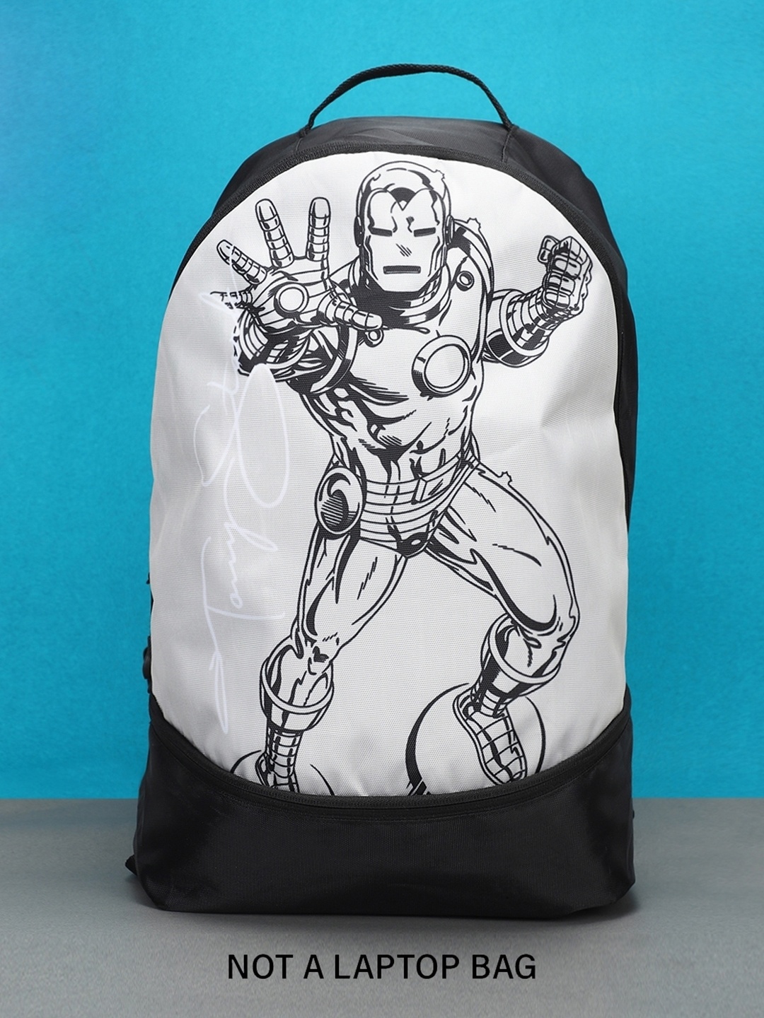 

Bewakoof Black & Silver Tony Stark Iron Man Printed Backpack