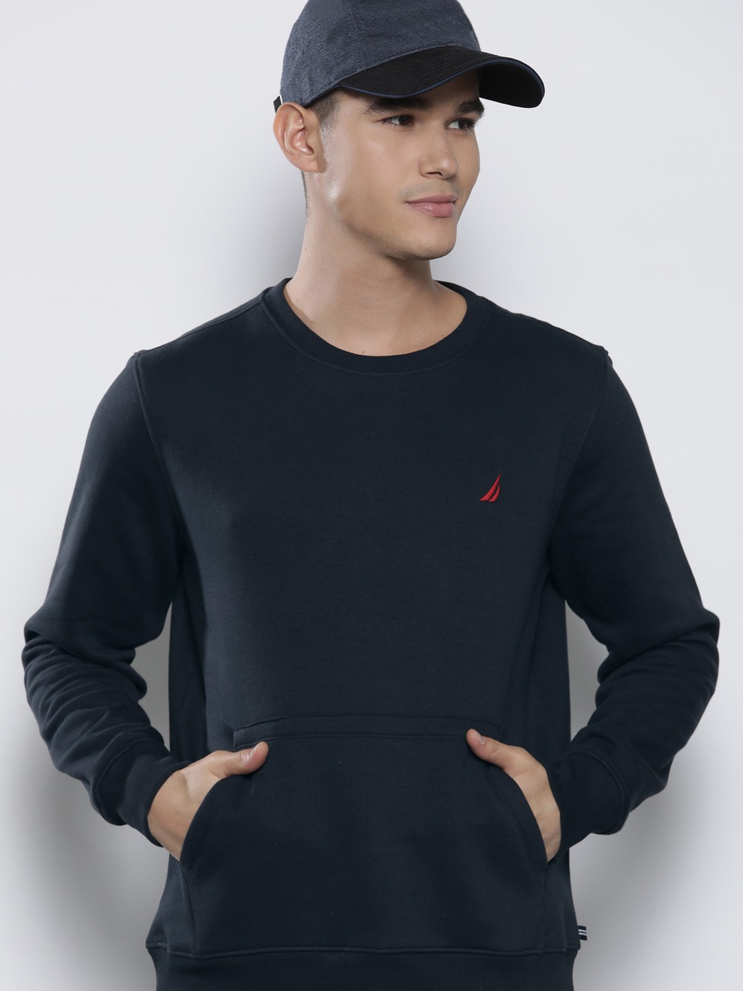 

Nautica Round Neck Sweatshirt, Navy blue