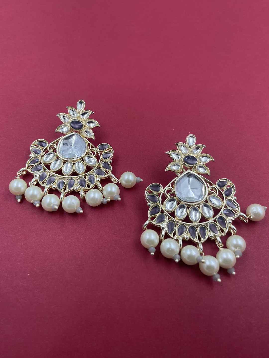 

Rhymee Gold-Plated Floral Drop Earrings