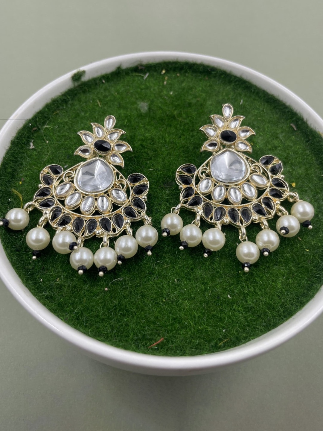 

Rhymee Gold-Plated Floral Drop Earrings
