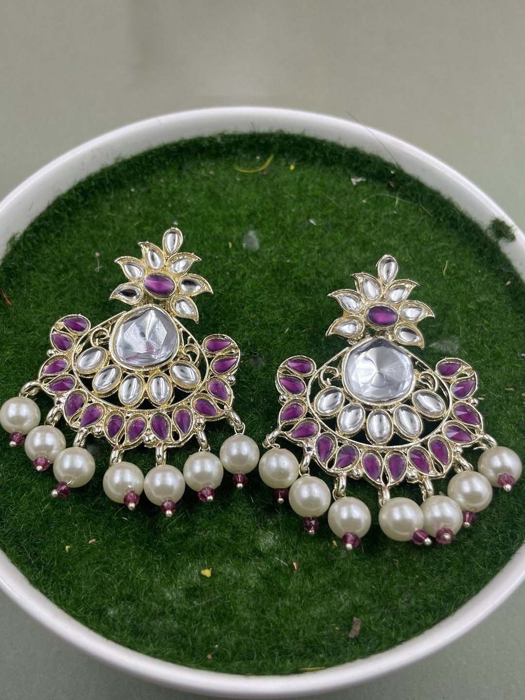 

Rhymee Gold-Plated Floral Drop Earrings