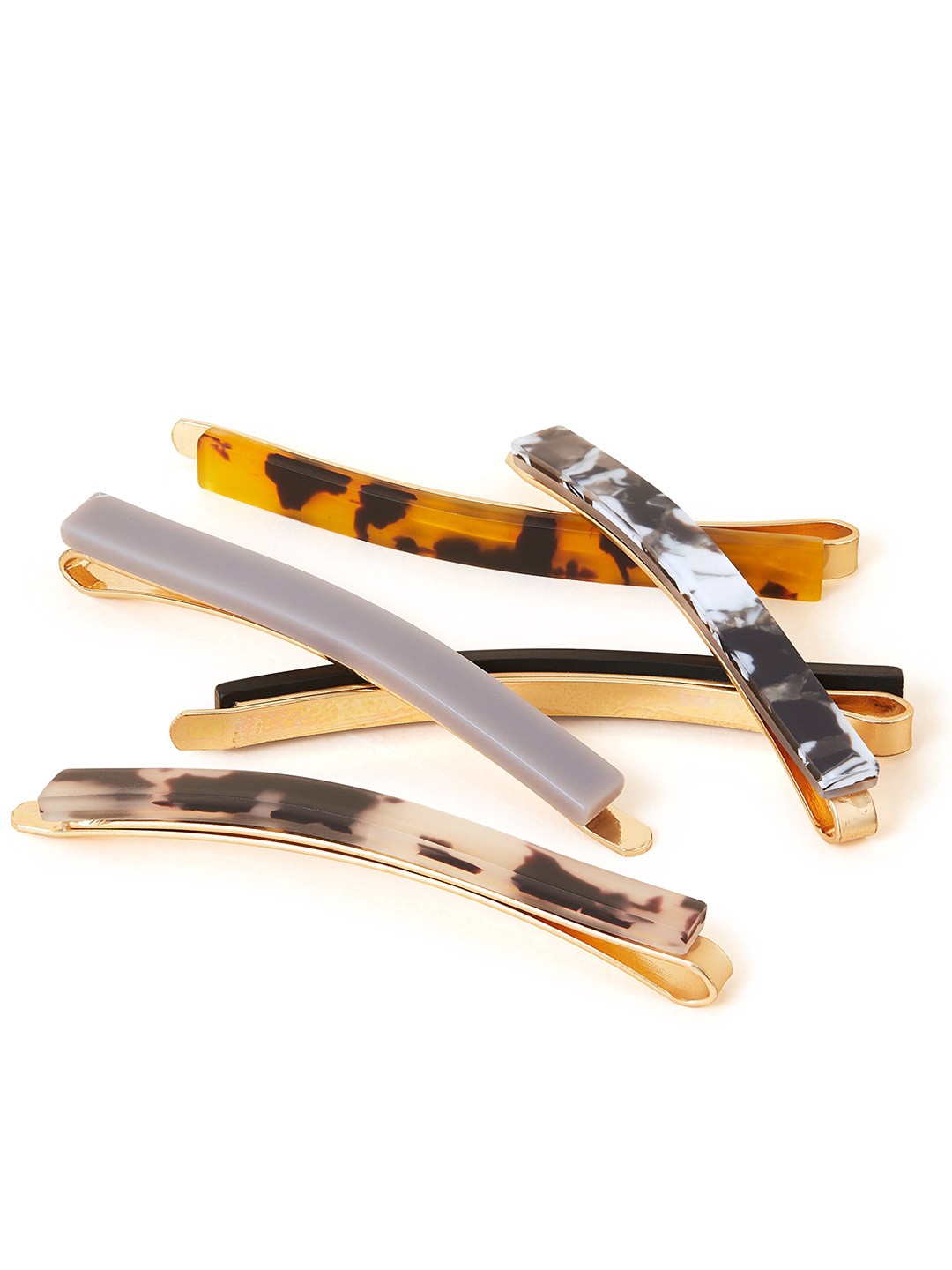 

Accessorize Women Set of 5 Bobby Pins, Gold